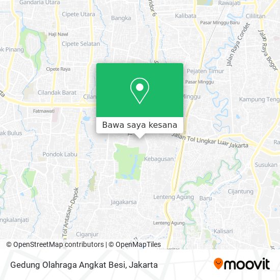 Peta Gedung Olahraga Angkat Besi