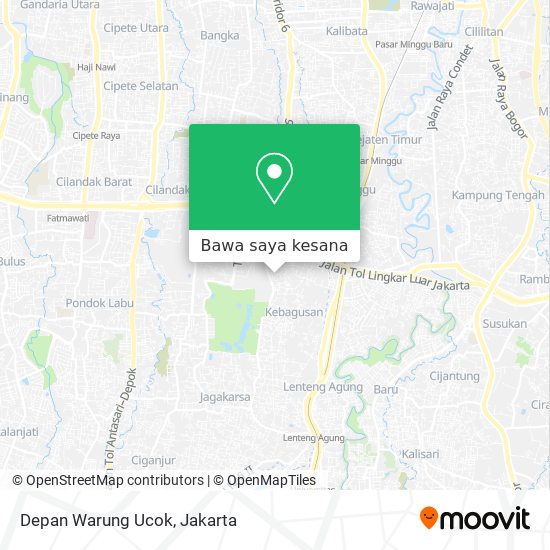 Peta Depan Warung Ucok