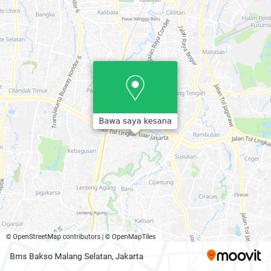 Peta Bms Bakso Malang Selatan