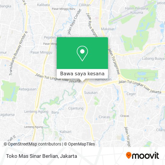 Peta Toko Mas Sinar Berlian