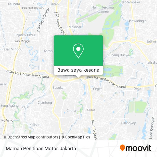 Peta Maman Penitipan Motor