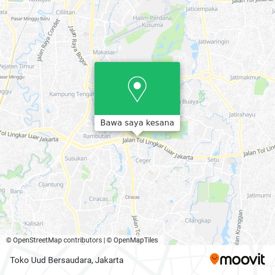 Peta Toko Uud Bersaudara