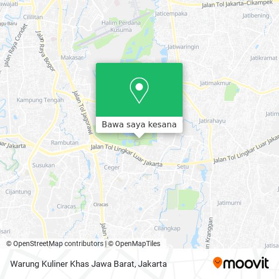 Peta Warung Kuliner Khas Jawa Barat