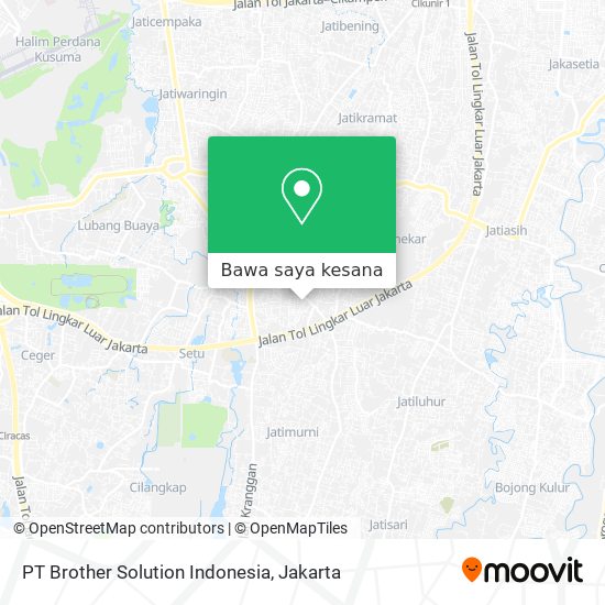 Peta PT Brother Solution Indonesia