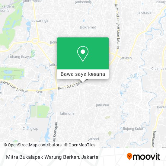 Peta Mitra Bukalapak Warung Berkah