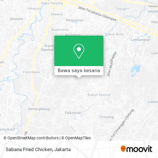 Peta Sabana Fried Chicken