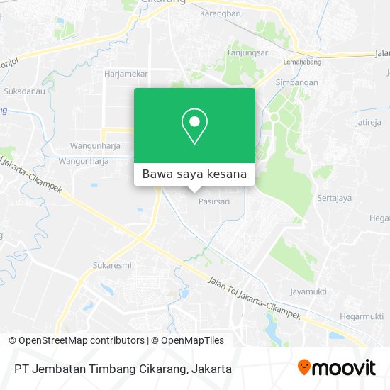 Peta PT Jembatan Timbang Cikarang