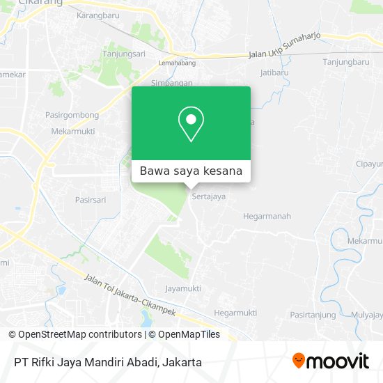 Peta PT Rifki Jaya Mandiri Abadi