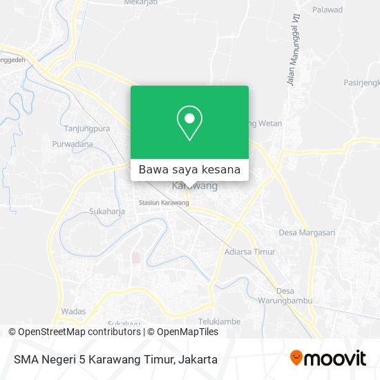 Peta SMA Negeri 5 Karawang Timur