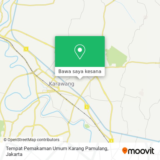 Peta Tempat Pemakaman Umum Karang Pamulang