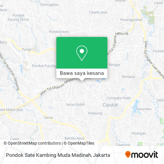 Peta Pondok Sate Kambing Muda Madinah