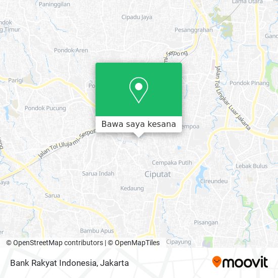 Peta Bank Rakyat Indonesia