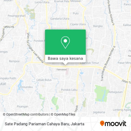 Peta Sate Padang Pariaman Cahaya Baru