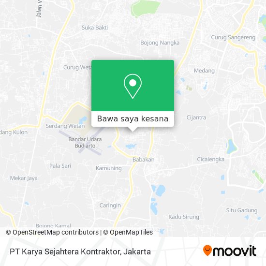 Peta PT Karya Sejahtera Kontraktor