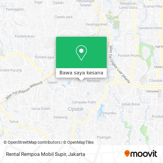 Peta Rental Rempoa Mobil Supir