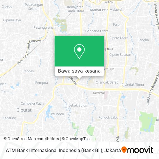 Peta ATM Bank Internasional Indonesia (Bank Bii)