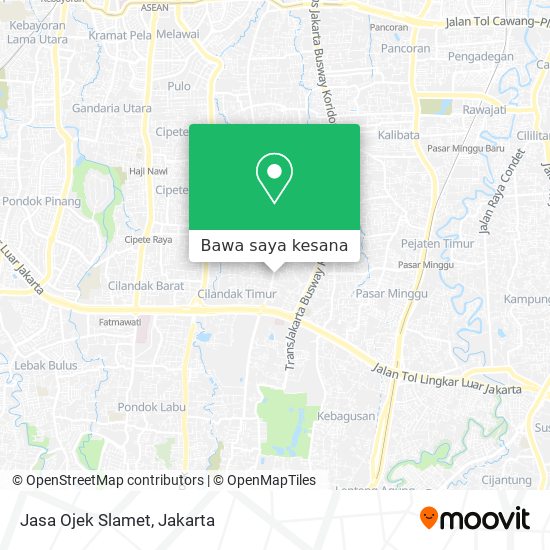 Peta Jasa Ojek Slamet