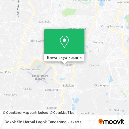 Peta Rokok Sin Herbal Legok Tangerang