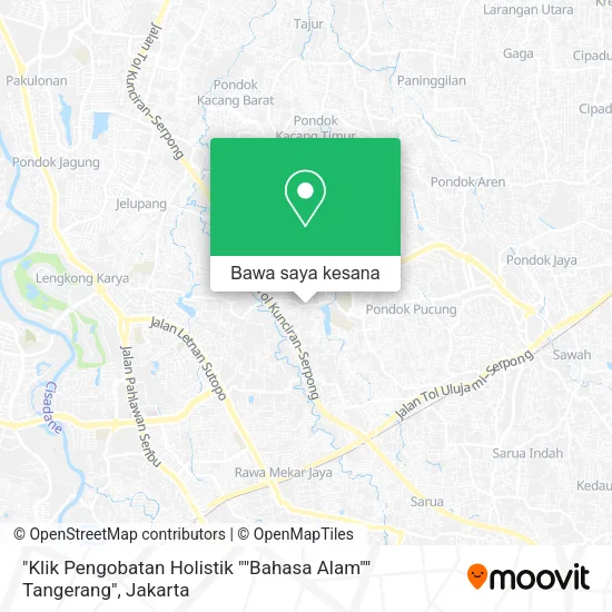 Peta "Klik Pengobatan Holistik ""Bahasa Alam"" Tangerang"