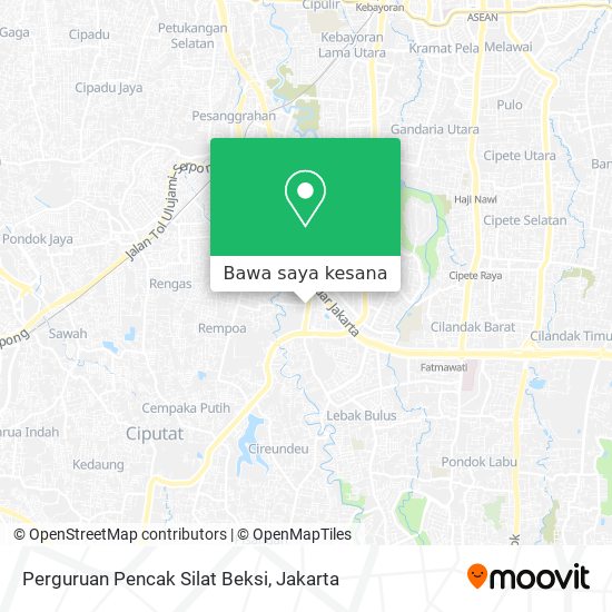 Peta Perguruan Pencak Silat Beksi