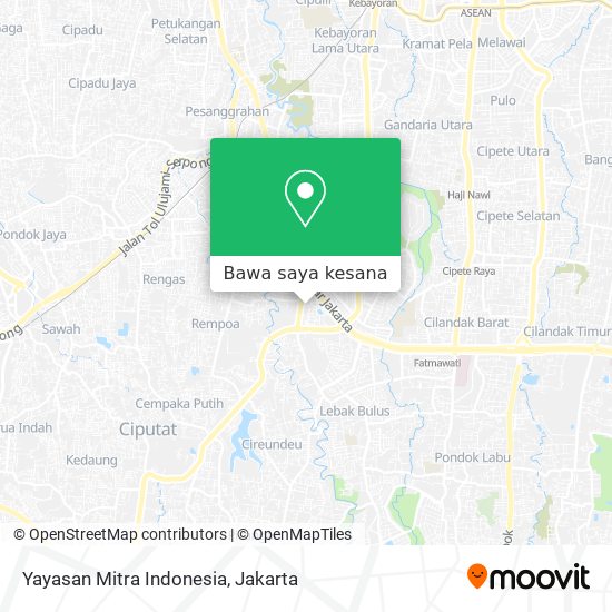 Peta Yayasan Mitra Indonesia