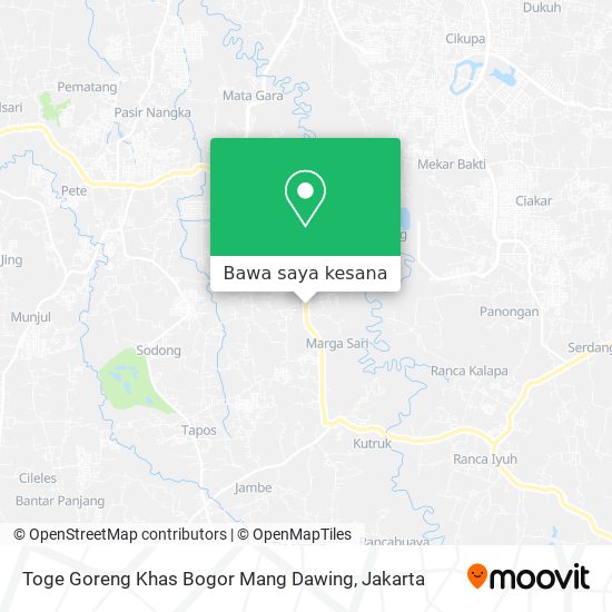 Peta Toge Goreng Khas Bogor Mang Dawing