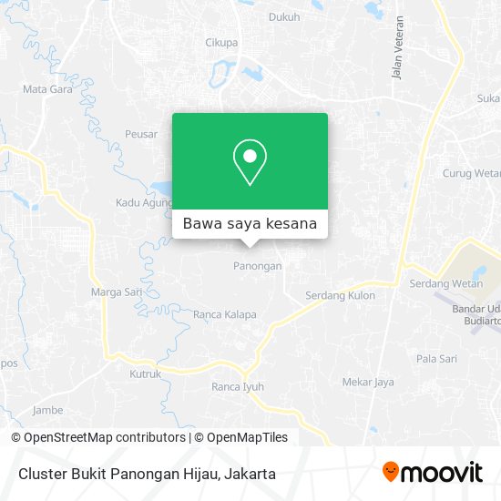 Peta Cluster Bukit Panongan Hijau