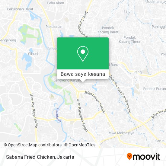 Peta Sabana Fried Chicken