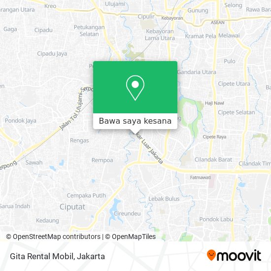 Peta Gita Rental Mobil