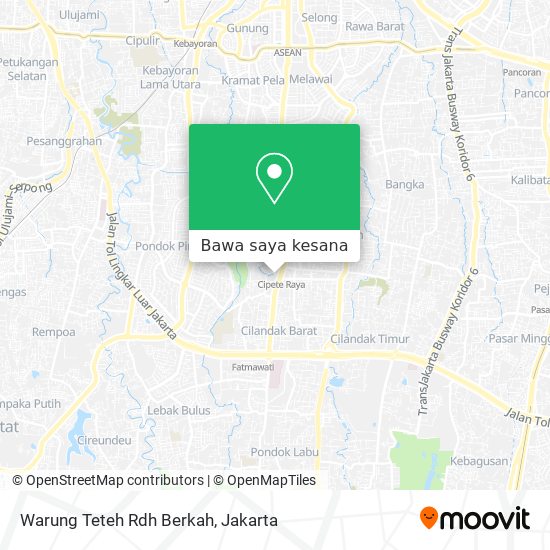 Peta Warung Teteh Rdh Berkah