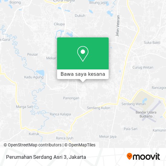 Peta Perumahan Serdang Asri 3