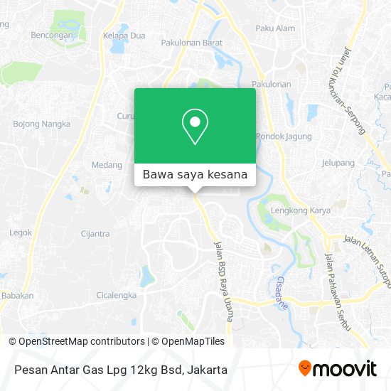 Peta Pesan Antar Gas Lpg 12kg Bsd