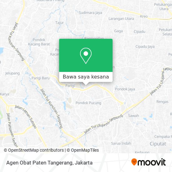 Peta Agen Obat Paten Tangerang