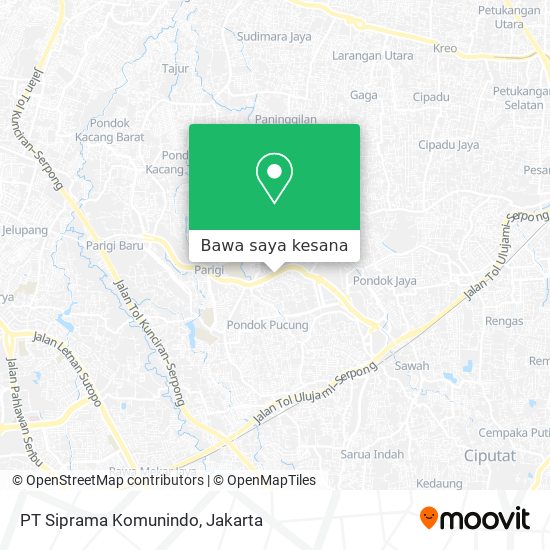 Peta PT Siprama Komunindo
