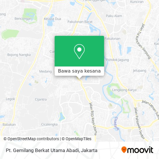 Peta Pt. Gemilang Berkat Utama Abadi