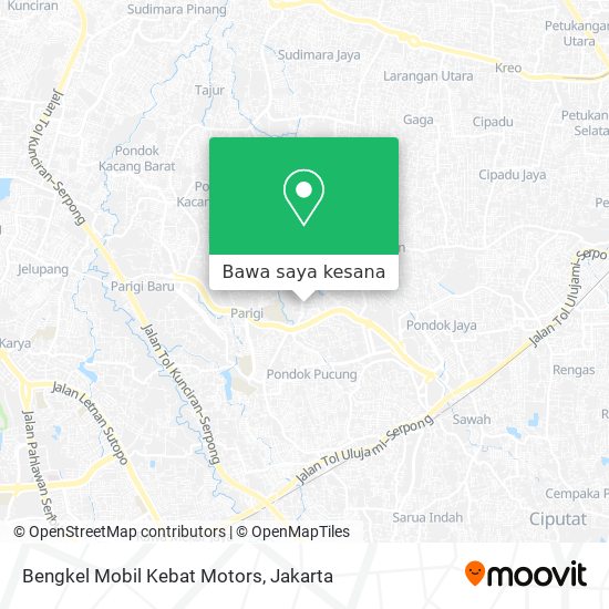 Peta Bengkel Mobil Kebat Motors