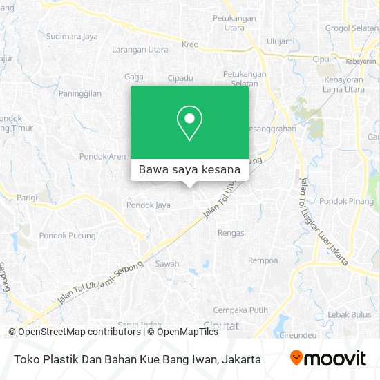 Peta Toko Plastik Dan Bahan Kue Bang Iwan