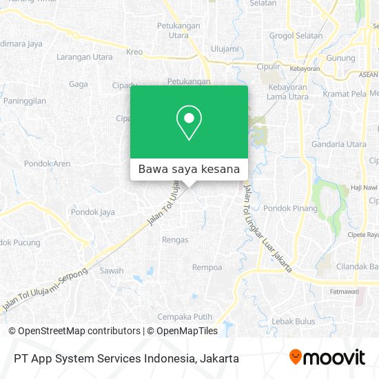 Peta PT App System Services Indonesia