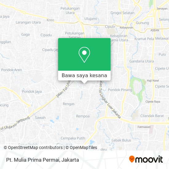 Peta Pt. Mulia Prima Permai