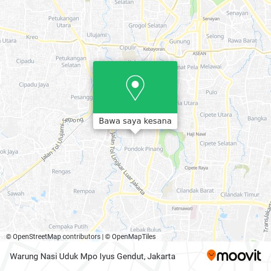 Peta Warung Nasi Uduk Mpo Iyus Gendut