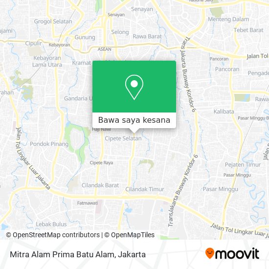 Peta Mitra Alam Prima Batu Alam