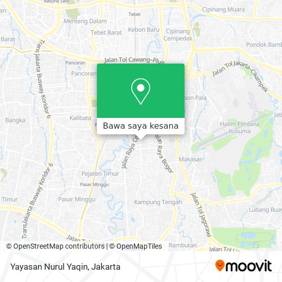 Peta Yayasan Nurul Yaqin