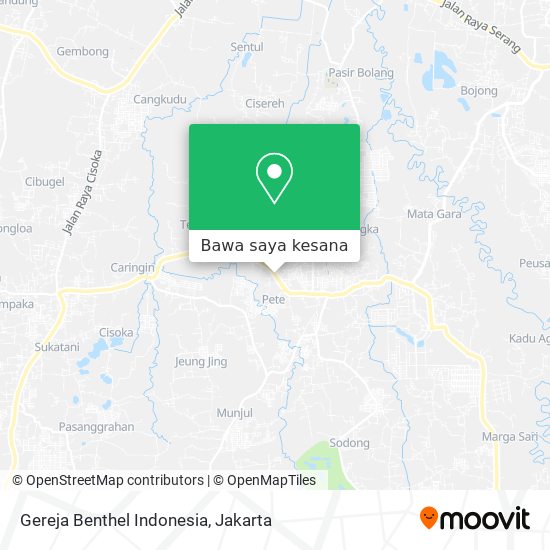 Peta Gereja Benthel Indonesia