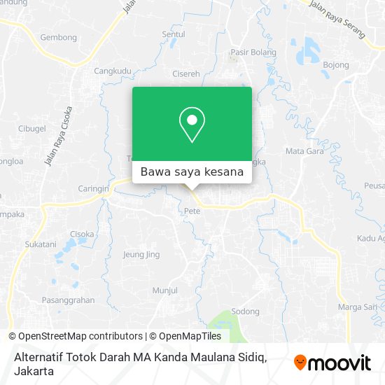 Peta Alternatif Totok Darah MA Kanda Maulana Sidiq