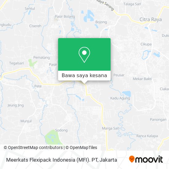 Peta Meerkats Flexipack Indonesia (MFI). PT