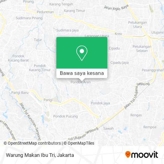 Peta Warung Makan Ibu Tri