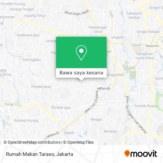 Peta Rumah Makan Taraso