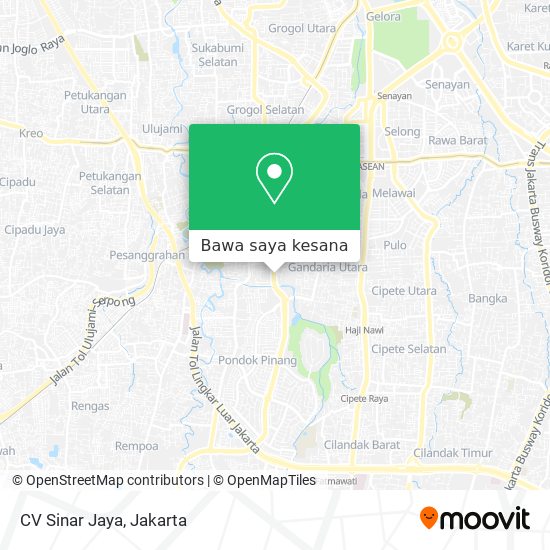 Peta CV Sinar Jaya