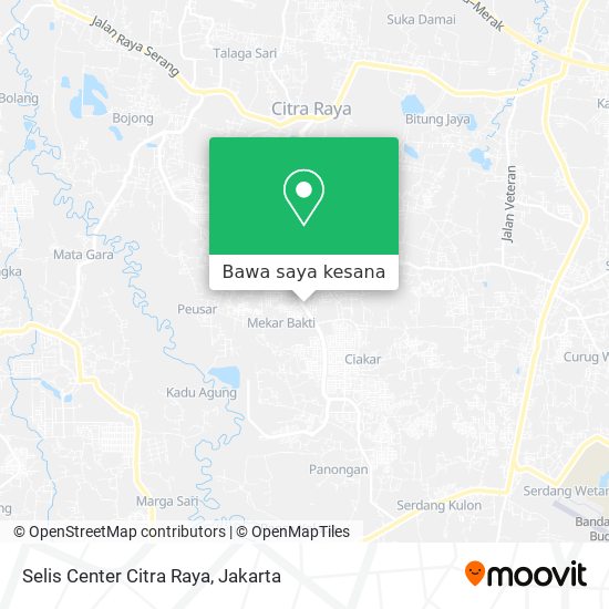 Peta Selis Center Citra Raya