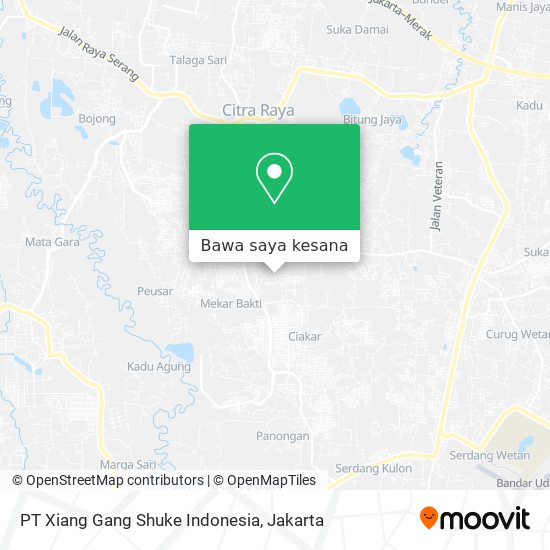 Peta PT Xiang Gang Shuke Indonesia